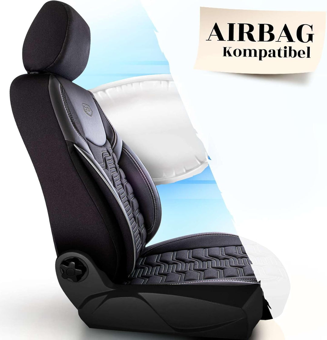 Autositzbezüge Universal – Premium Autozubehör Innenraum für PKW & SUV – Jacquard Sitzauflage, Autos