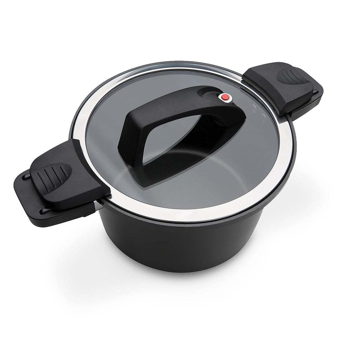 GSW Nero Energiespartopf Gourmet – hochwertiger Kochtopf mit Deckel, ideal für energiesparendes und