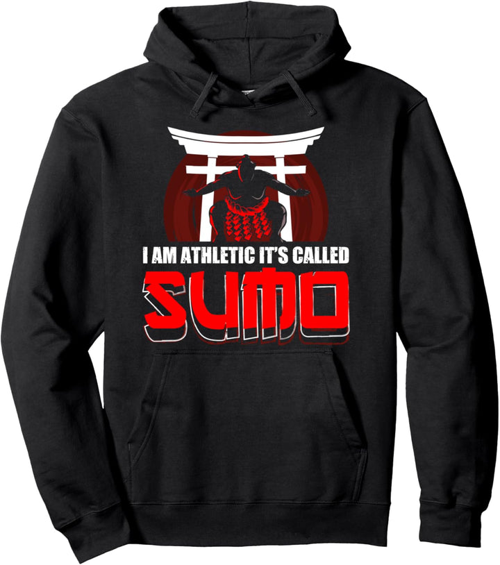 Japanisch Sumo Ringer Wrestler Athletic In Mawashi Torii Pullover Hoodie
