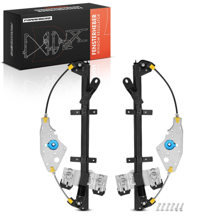 Frankberg 2x Fensterheber Elektrisch Ohne Motor Vorne Links Rechts Kompatibel mit Fusion JU Kombi 1.