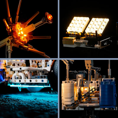 Led Licht Set Kompatibel mit Lego NASA Apollo Lunar Roving Vehicle - LRV (Kein Modell), Dekorationsb