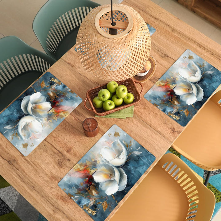 KitchenYeah© Platzsets Abwaschbar 6-Teilig 45x30 cm Tischsets Platzdeckchen Platzset Unterlage Tisch