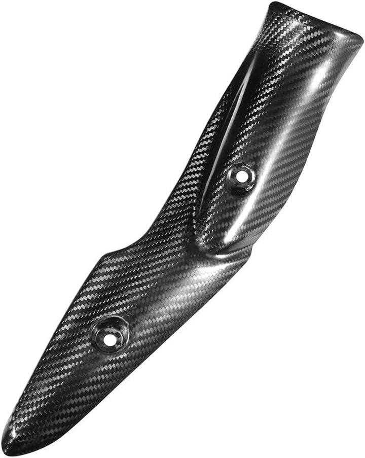 VOBOR Motorrad Hitzeschild, Motorradauspuffanlage Carbon Fiber Hitzeschild Schalldämpferabdeckung Fi