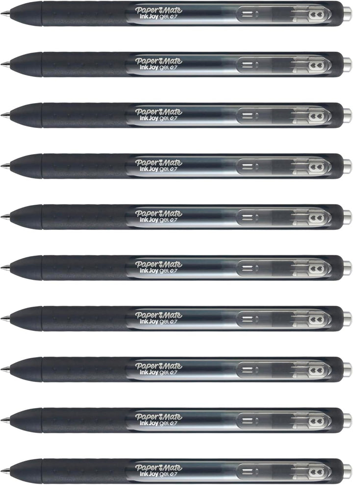 Paper Mate InkJoy Gelstifte | mittlere Spitze (0,7mm) | schwarz | 12 Stück Schwarz 12 Stück (1er Pac