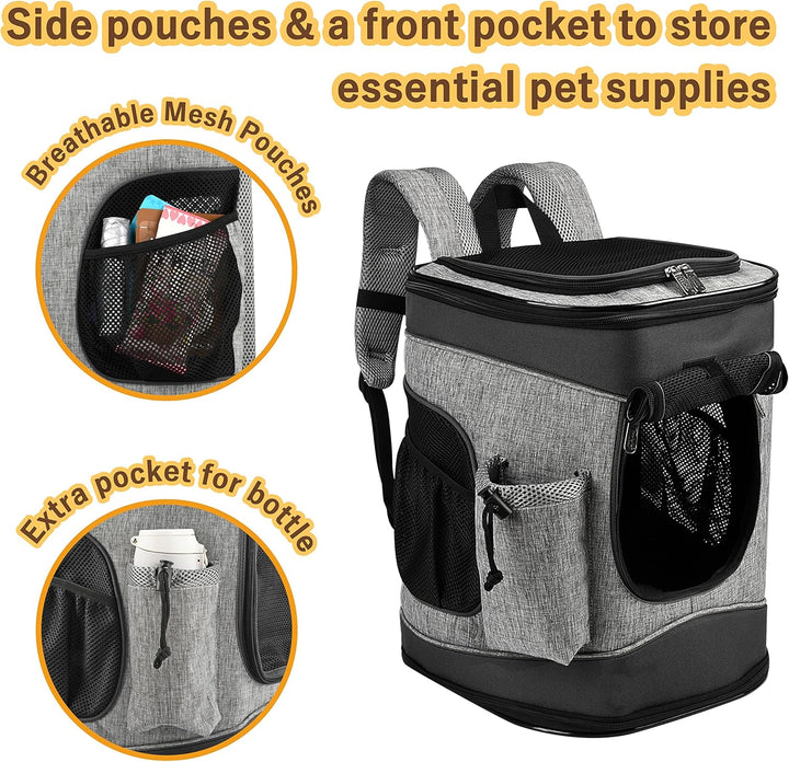Kritter Planet Haustier-Rucksack mit Mesh-Fenster, atmungsaktive und Faltbare Hundetasche für Hunde