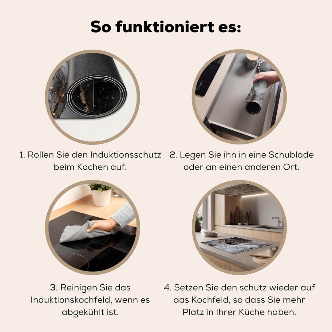 Herdabdeckplatte Einteilig Küche Ceranfeld Abdeckplatte Cerankochfeld Abdeckung Induktionskochfeld S