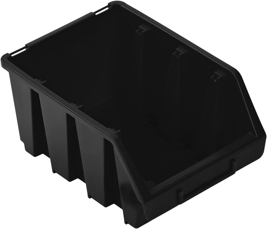 PAFEN Stapelboxen Set – 10x Stapelbox für Werkzeugwand 243 x 125 x 175 mm – Sichtbox Stapelkasten St