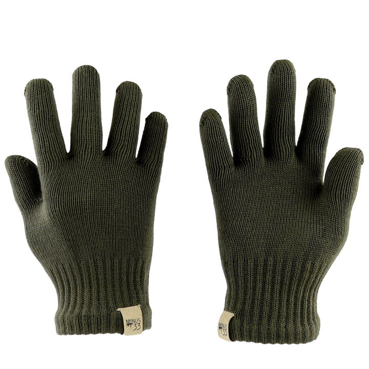 Minus33 Merino Wool Handschuheinlage schwarz M Braunoliv, M Olivgrün