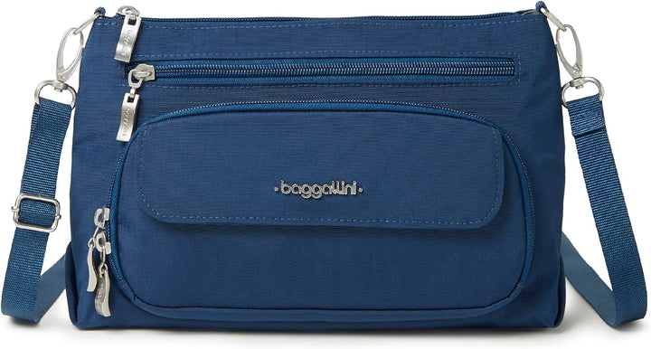 Baggallini Damen Umhängetasche Original RFID Everyday Crossbody Bag Pazifik, Pazifik