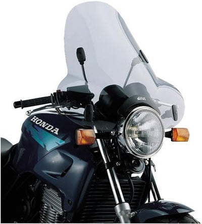 Givi A31G Windschild Universal Getönt A650 und ABE mit Kantenschutz, Grösse : 50 x 61, 5 cm, TU EU S