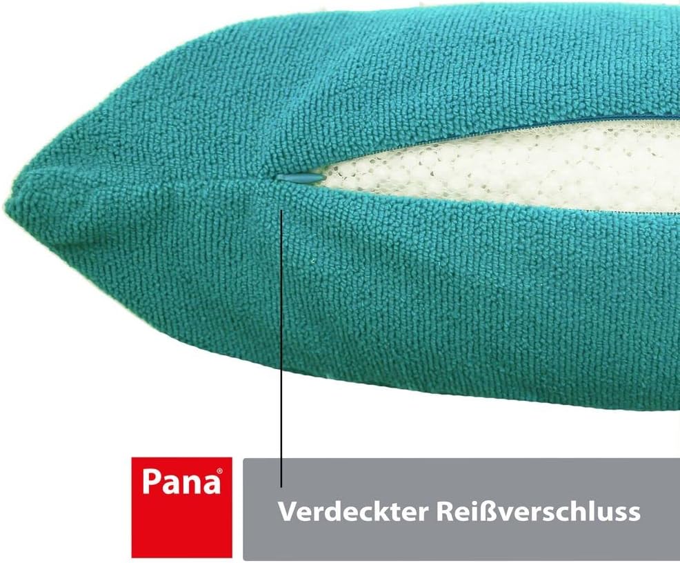 PANA® Badewannenkissen - 20x40 cm - Kissen Türkis - Wellness Schriftzug | Bequem &amp; weich - Als Nacke