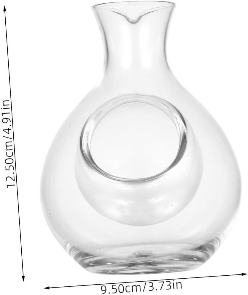 Japanischer Kristallglas Eiswein-dekanter Mit Schrägem Ausguss Transparenter Glas-weinspender Für Ba