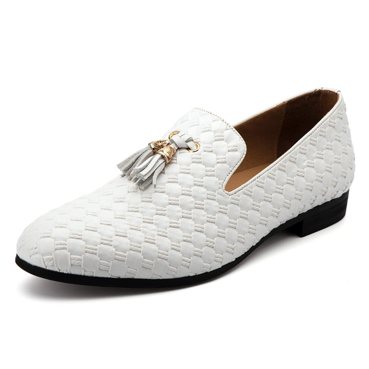 MEIJIANA Herren-Mokassins Business Schuhe Herren Schuhe Mokassins Slipper Herren 41 EU Weiss 04, 44