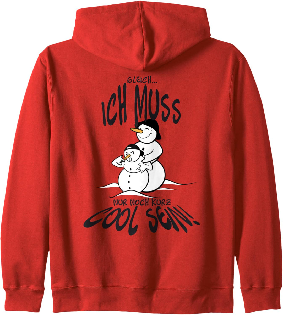 cool sein Schneemann Shirt Kinder Damen Herren Rap rappen Kapuzenjacke