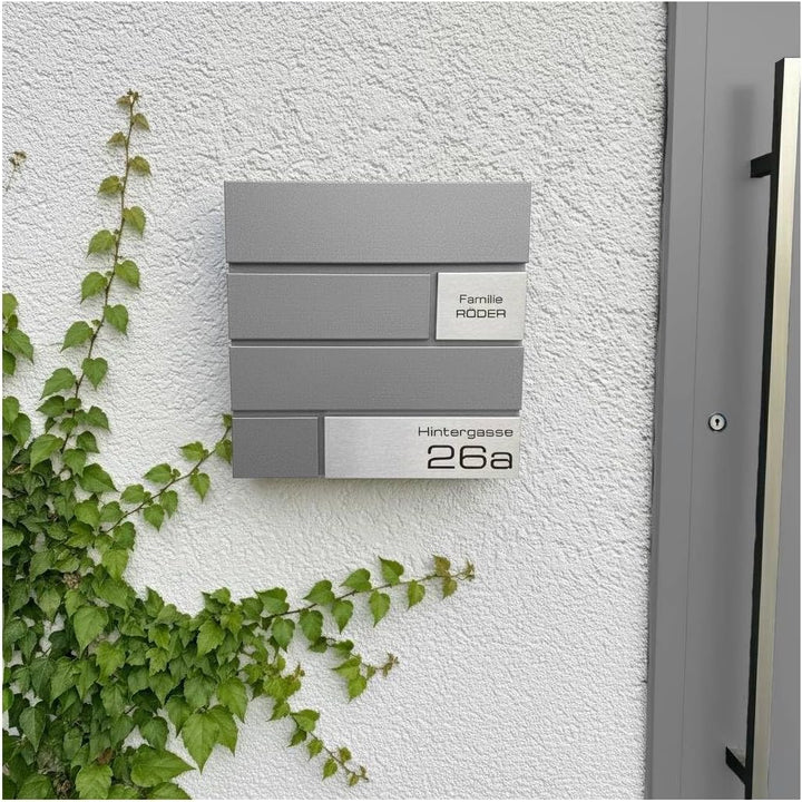 Metzler Briefkasten in Anthrazit Modell G - Pulverbeschichtung in RAL 9007 Graualuminium - Postkaste