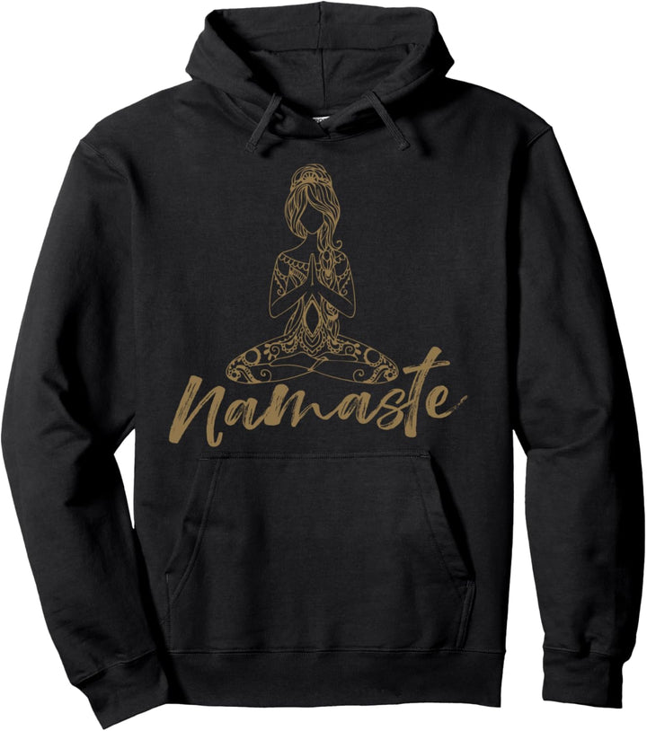 Yoga Damen Herren Fitness Spiritualität Meditation Namaste Pullover Hoodie