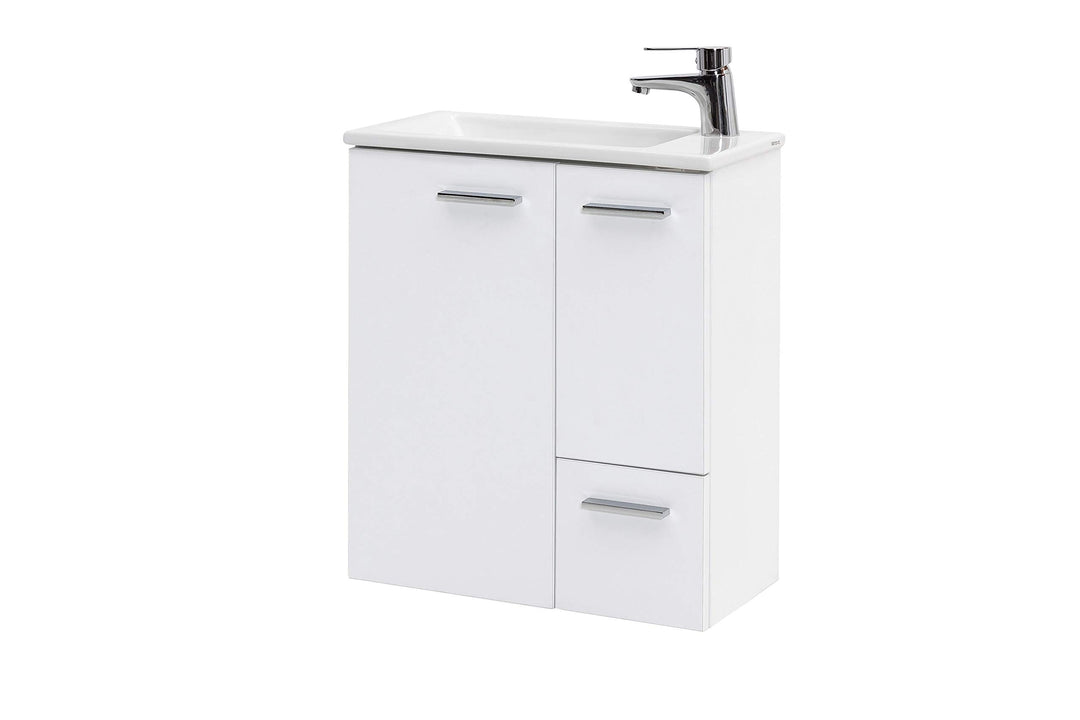 Schildmeyer Matteo Waschtisch 137110, weiss matt, 50,0 / 25,0 / 60,0 cm, Weiss Matt