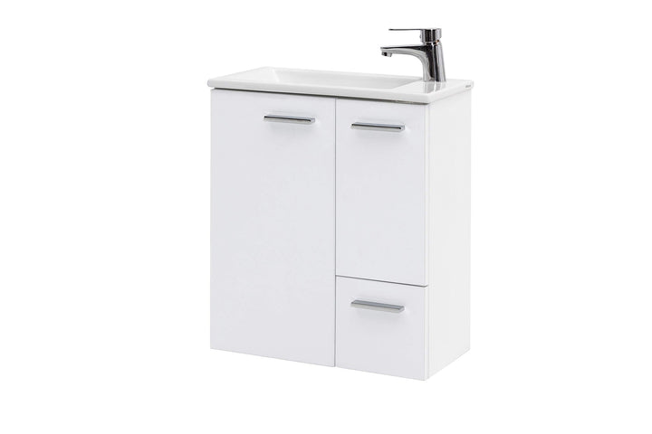 Schildmeyer Matteo Waschtisch 137110, weiss matt, 50,0 / 25,0 / 60,0 cm, Weiss Matt