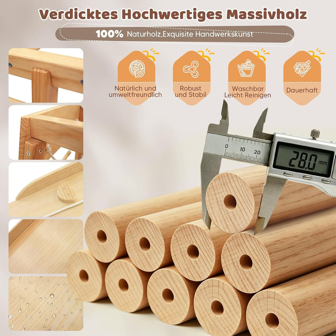 Maxi Klettergerüst für Drinnen & Draussen, Wasserfestes und Schmutzabweisendes Grosses Spielplatz, 1