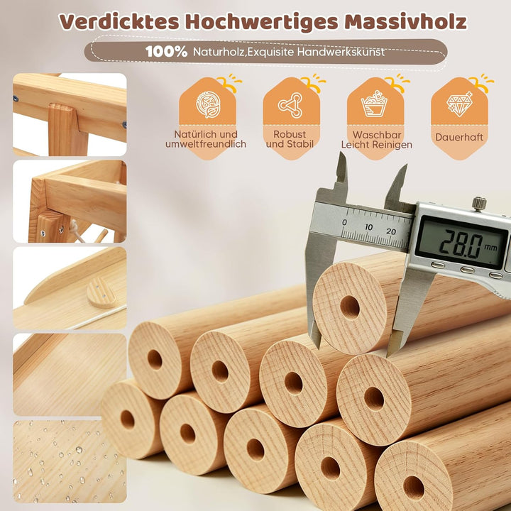 Maxi Klettergerüst für Drinnen & Draussen, Wasserfestes und Schmutzabweisendes Grosses Spielplatz, 1