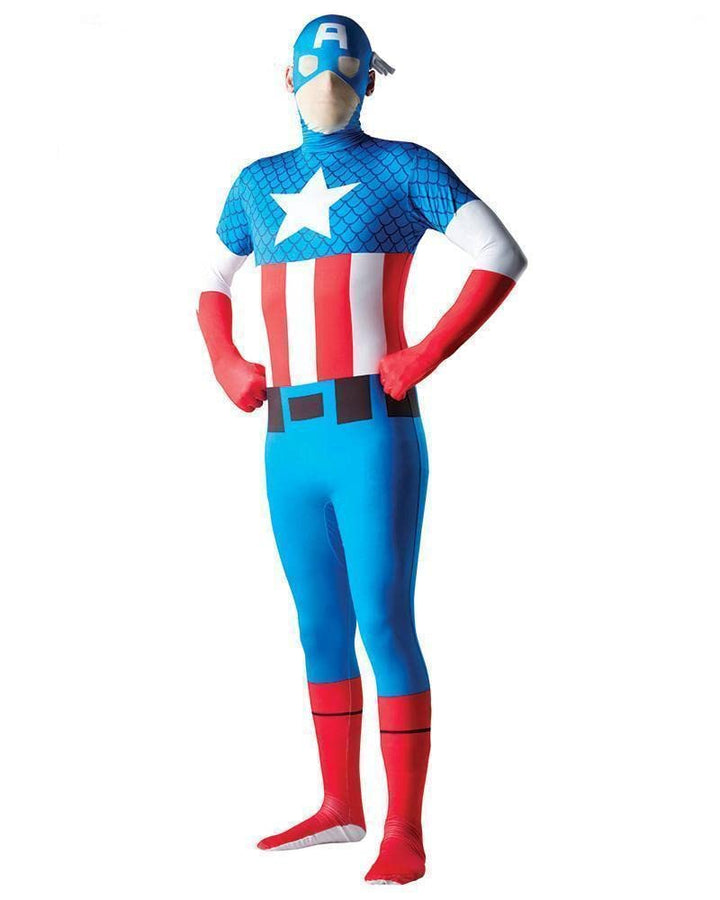 Rubie's Captain America - 2nd Skin - Adult Kostüm Dress - XL - 5'10 "auf 6'3"