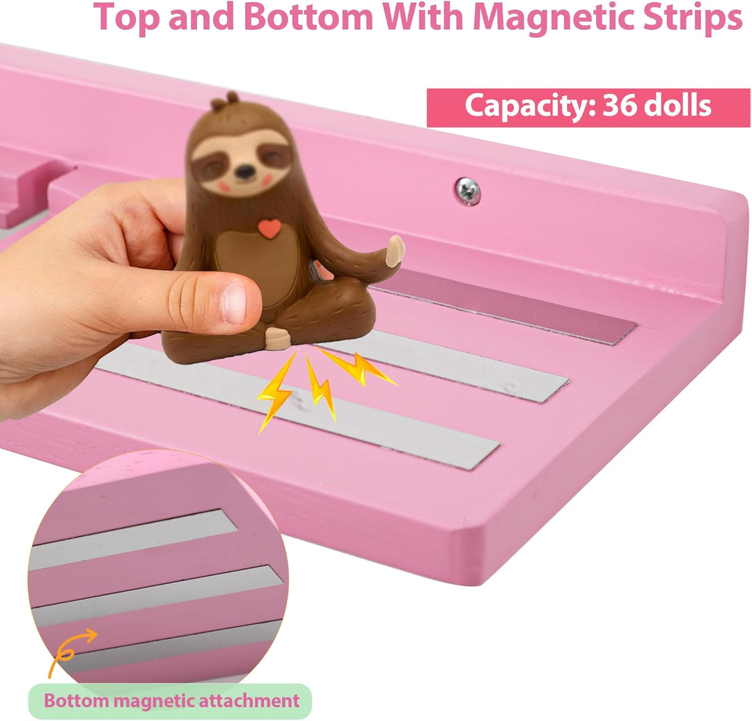 Für Tonies Figuren Regal Magnetisch,für Toniebox Aufbewahrung und Display Regal (für 36 Figuren),Wan