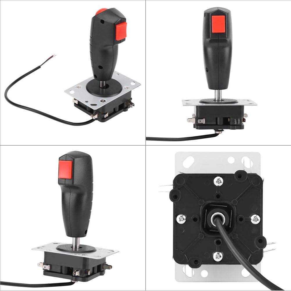 Hilitand 8 Way Flight Joystick mit Trigger & Top Button Präzise analoge Flugsteuerung für -Spiele, A