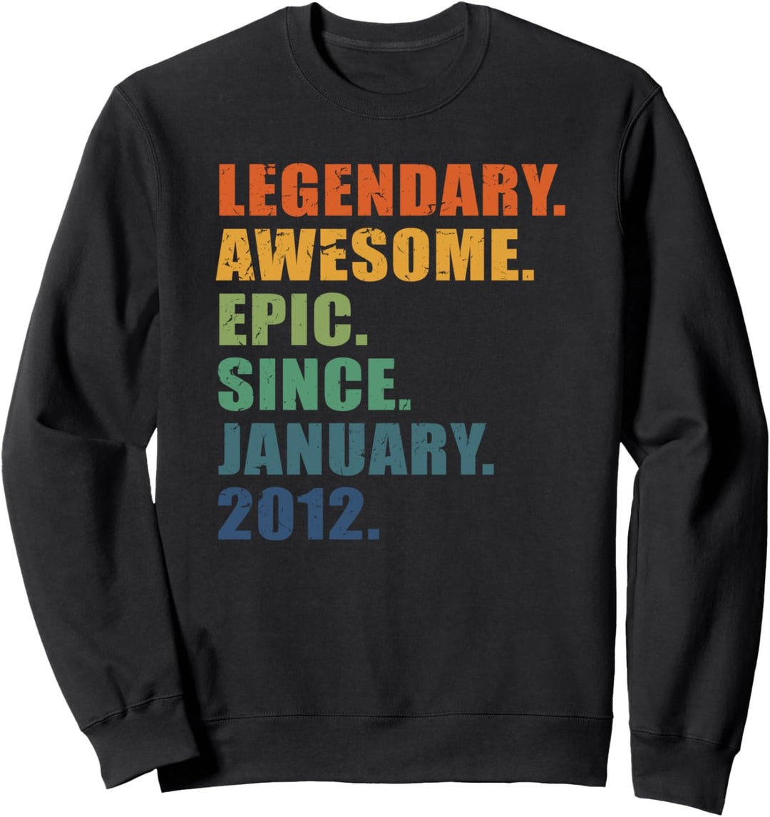 11. Geburtstag, Januar 2012, Jungen und Mädchen, 11. Jahrestag Sweatshirt