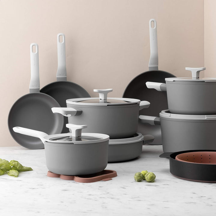 Berghoff 3950169 Kochtopf mit 2 Griffen, 24 cm, 5,5 l, mit Glasdeckel, Antihaftbeschichtung, Körper