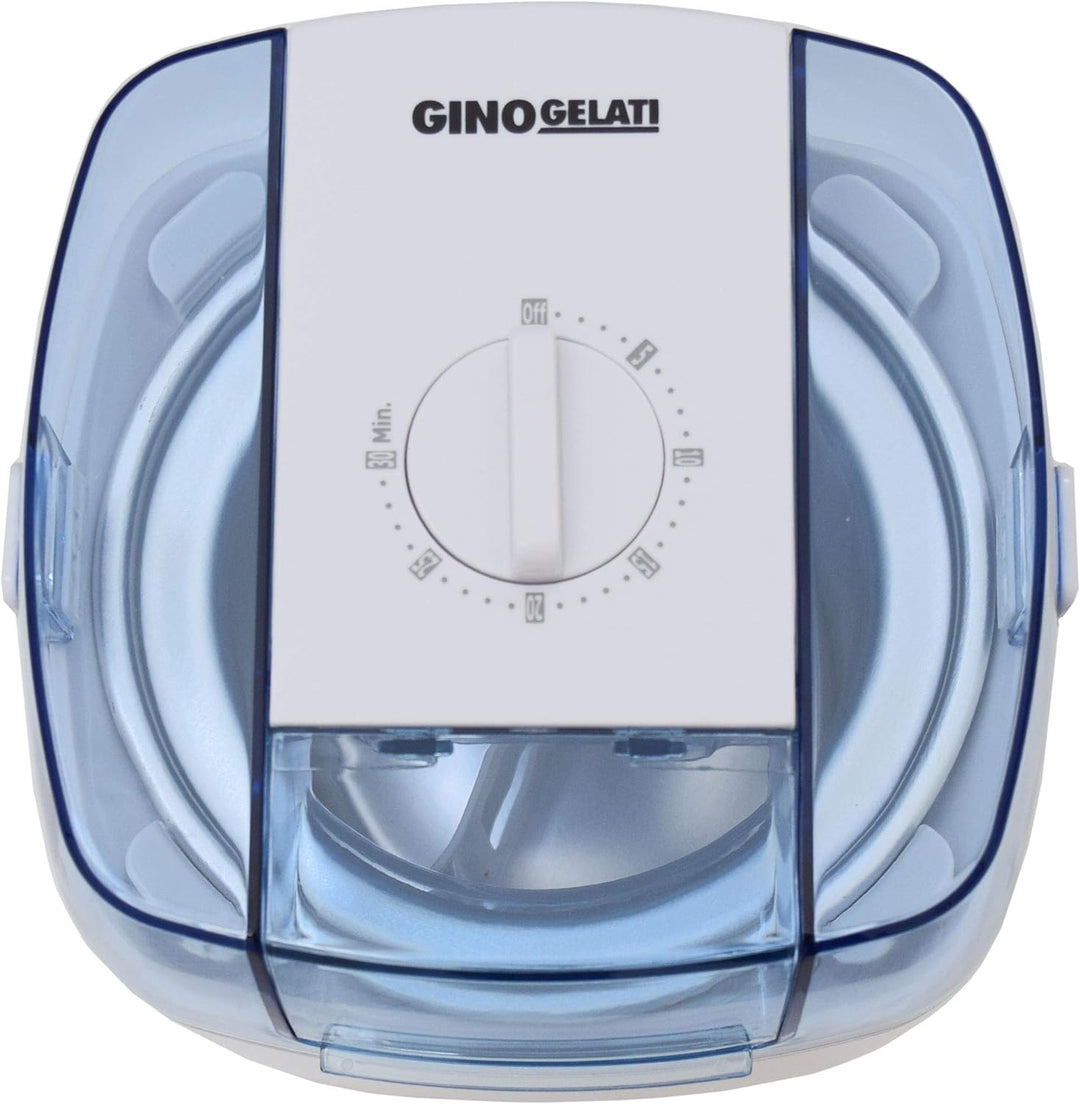 Gino Gelati IC-30W-A 4in1 Eismaschine, Frozen Jogurt-Milchshake Maschine Flaschenkühler
