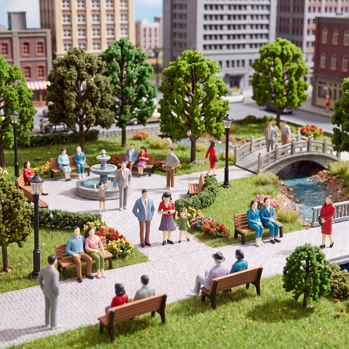 Namalu 98 Menschen Figuren im Massstab 1:25 Mini Modelleisenbahn Figuren Architektur Plastik Mensche