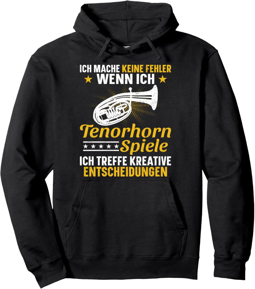 Tenorhorn Tenorhornspieler Musiker Musikschule Verein Pullover Hoodie