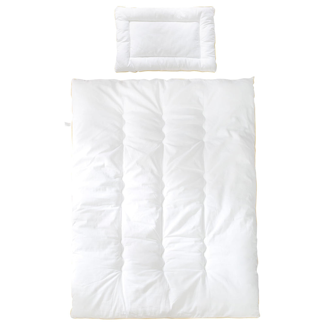 roba Kindersteppbett - Kinder Bettdecke 100 x 135 cm + Kissen 40 x 60 cm - Baby Set (Inlett) - 4 Jah