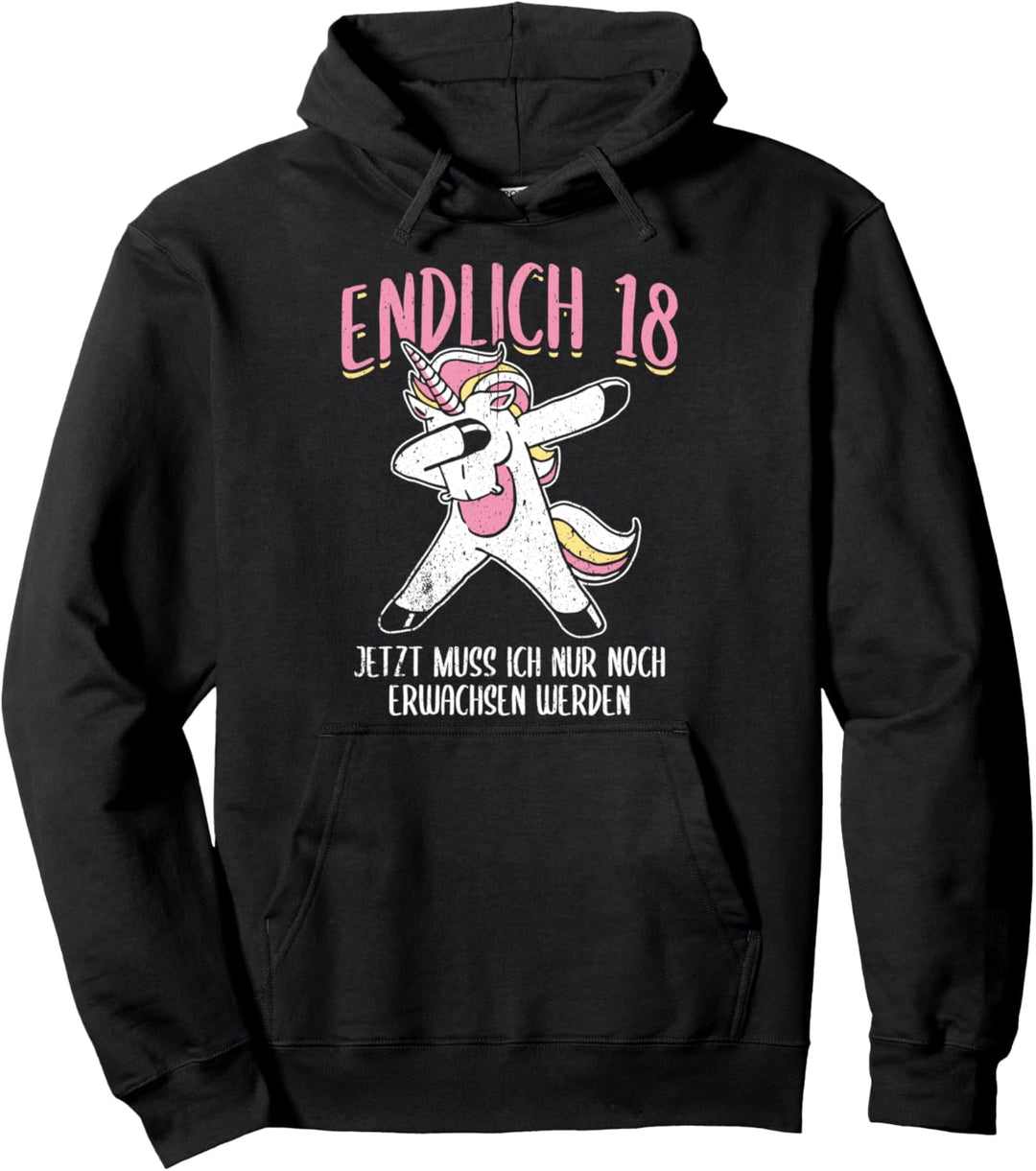 Endlich 18. Geburtstag Mädchen Frau Frauen 18 Jahre Geschenk Pullover Hoodie