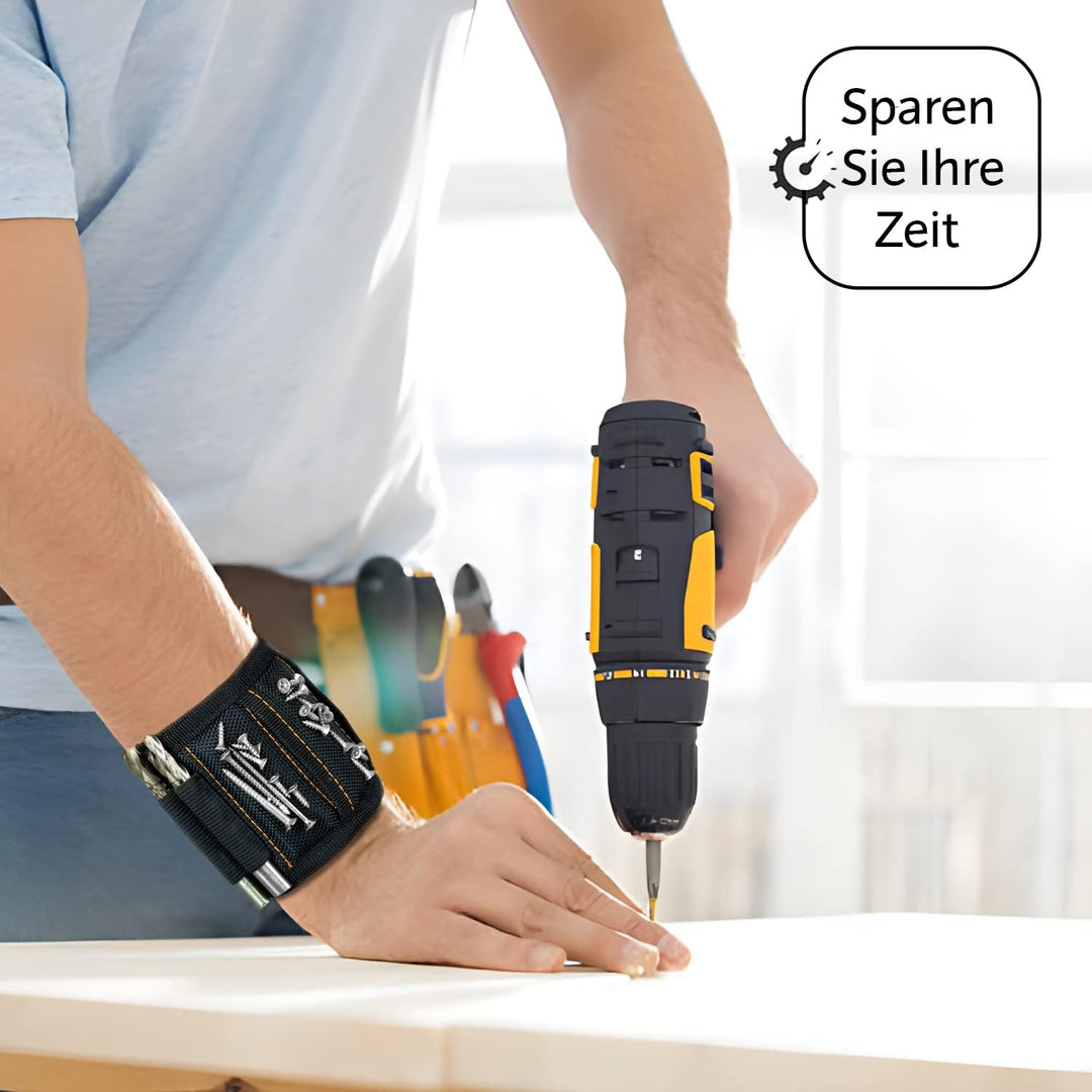 Geschenke für Männer, Magnetarmband Handwerker 2024 inkl. Magnetstab und Bleistift zum Halten von Sc