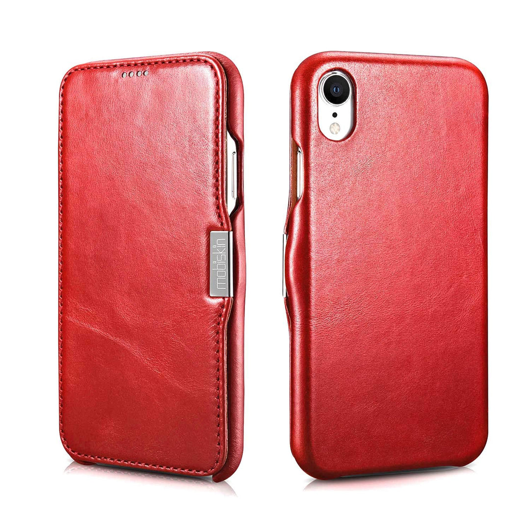 Mobiskin Hülle kompatibel mit Apple iPhone XR (6,1 Zoll), Handyhülle mit echtem Leder, Case, Schutzh