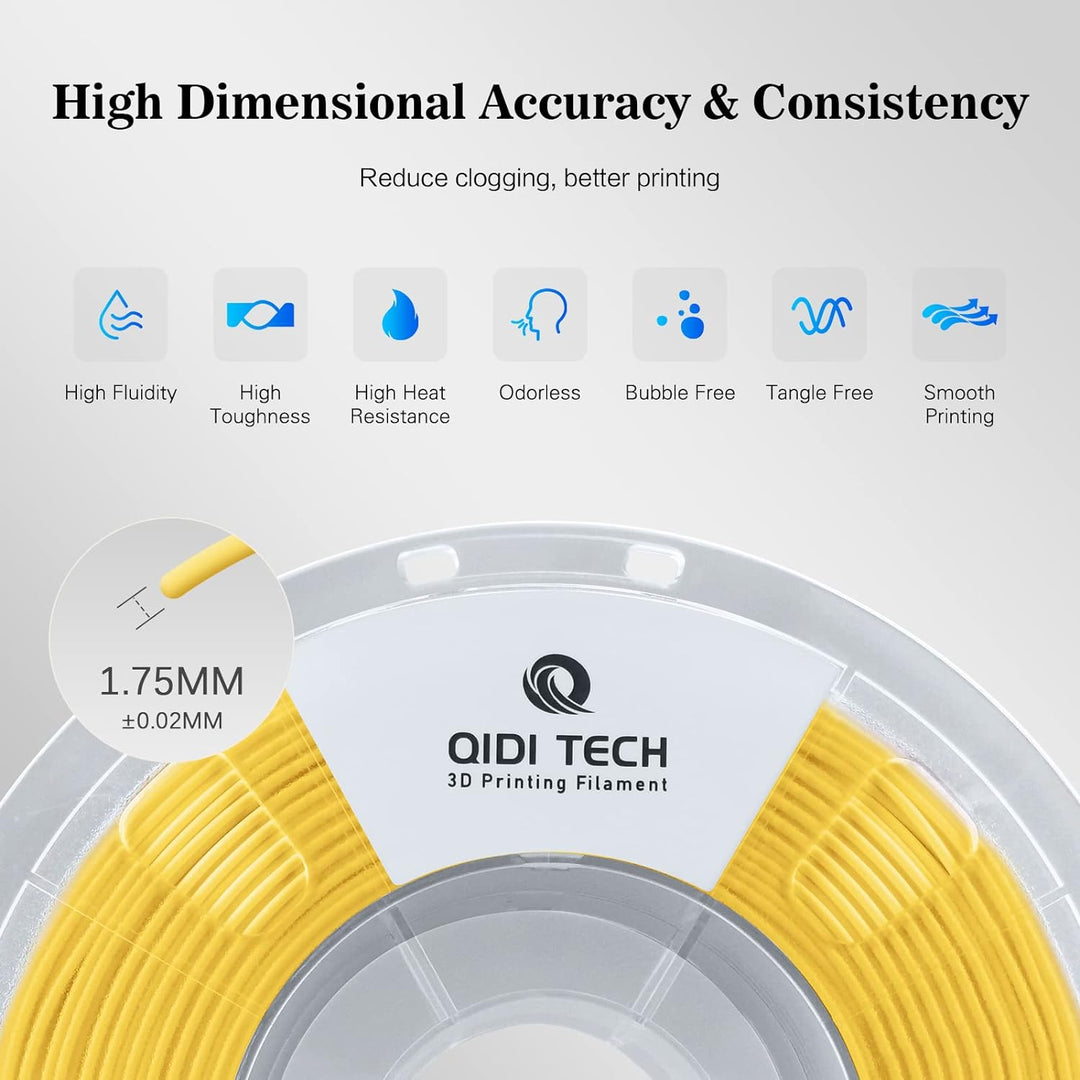 QIDI TECH PETG-Tough 3D Drucker Filament, Zähigkeit PETG Filament 1.75mm, 3D Druck Filament 1kg Spul
