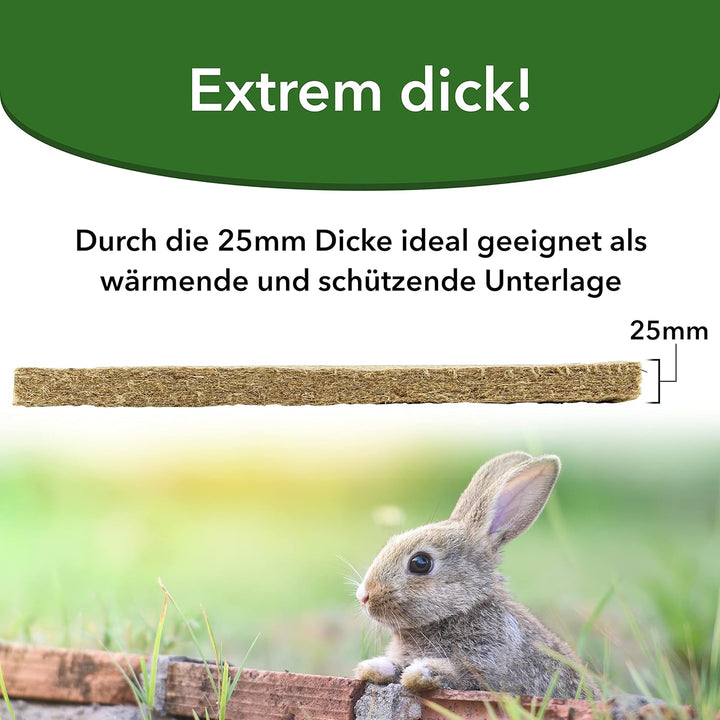 Nagerteppich Outdoor waschbar aus Hanf 40x40cm, extrem stark, 25mm dick, 1 Stück Hanfmatte Nagermatt