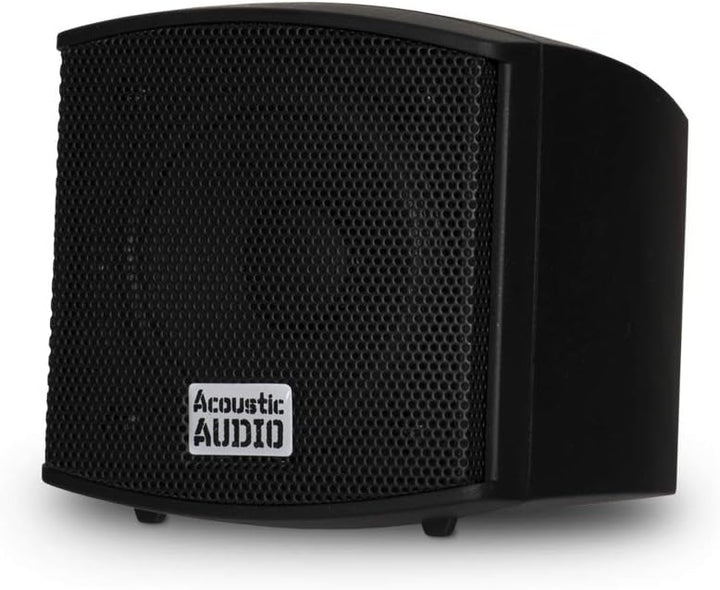 Acoustic Audio AA321B Einbaulautsprecher für den Innenbereich, 400 W, Schwarz Einzeln schwarz