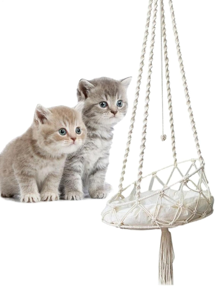Generisch Katzenschaukel Boho, Katzenschaukel Hängematte, Hängematte Für Katzen 40x90 cm Katzen Scha