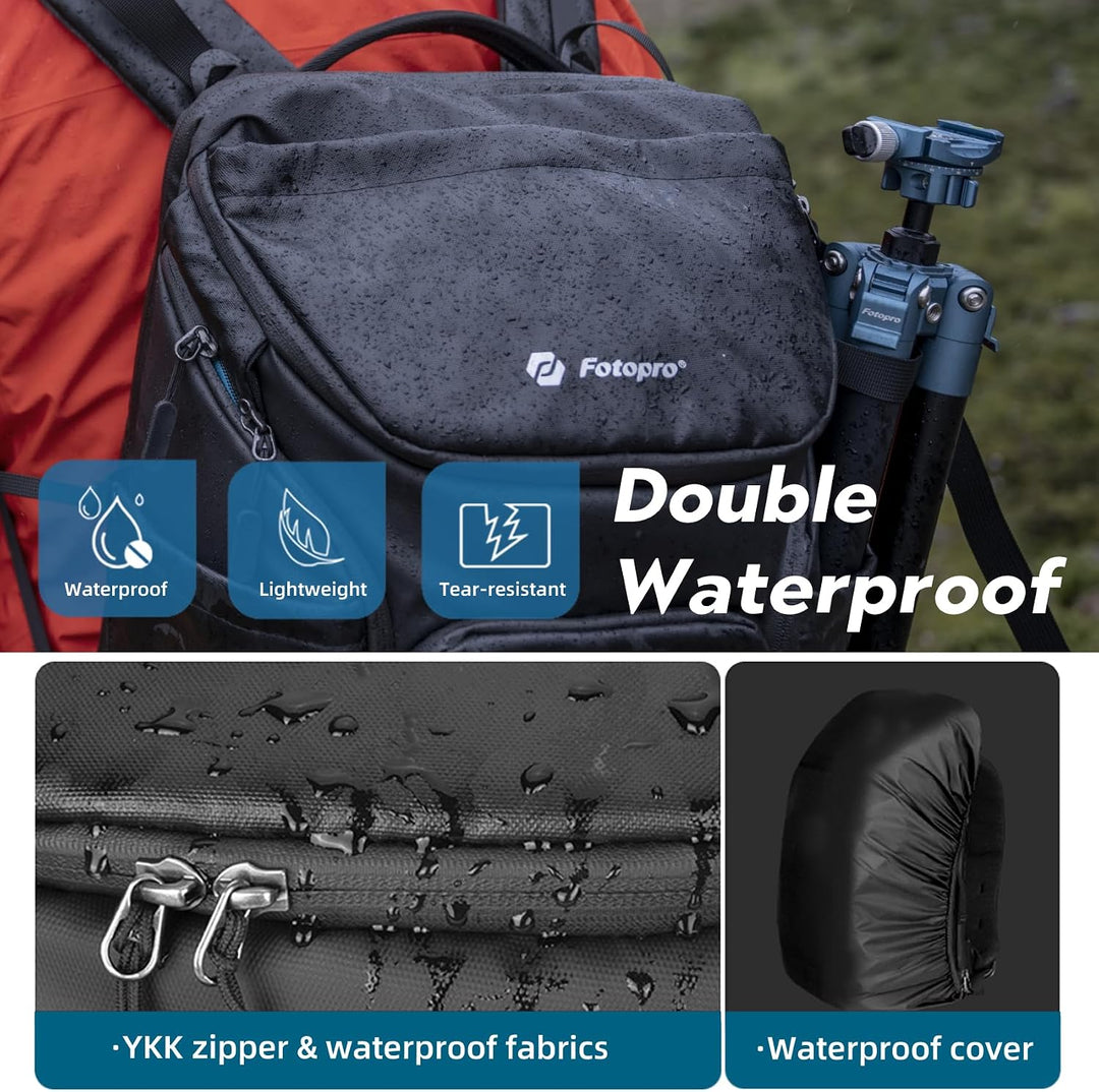 Fotopro 17.6L Kamerarucksack Tasche, wasserdicht grosse taktische Reise Rucksack Kameratasche mit 15