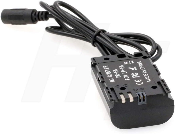LP-E6 Dummy-Batterie Netzteil-Kit für SmallHD Canon EOS 5D 6D 7D