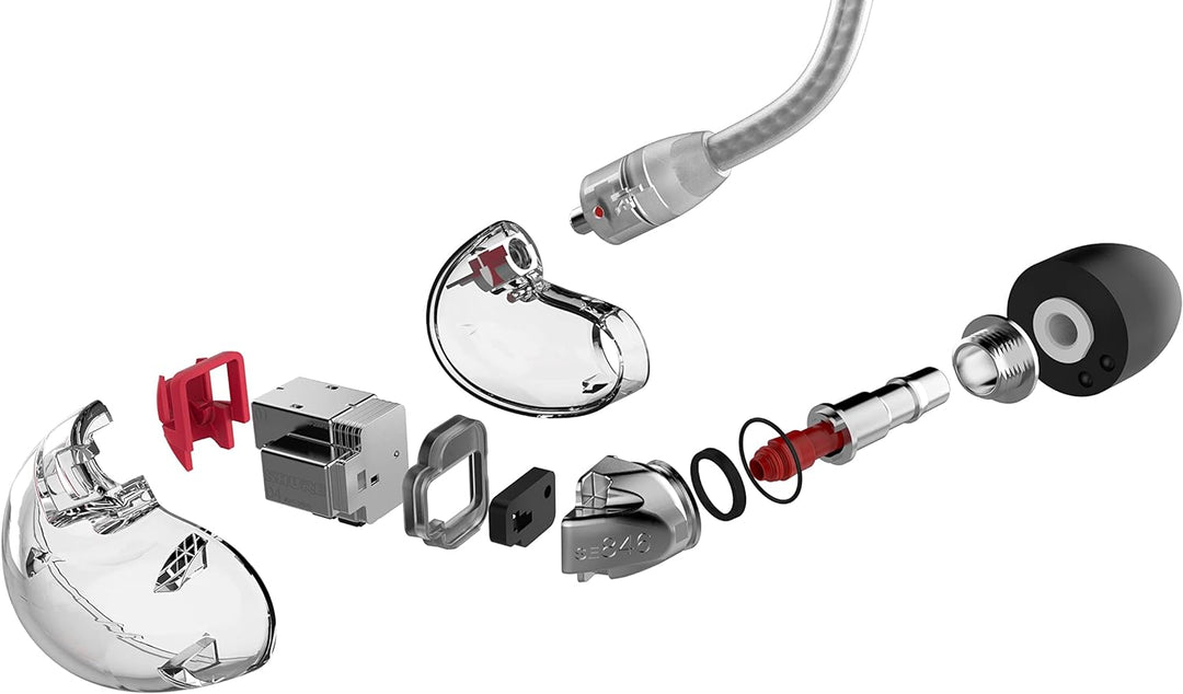Shure SE846 Kabelgebundene Sound Isolating Ohrhörer, hochauflösender Klang, Vier Treiber, anpassbare