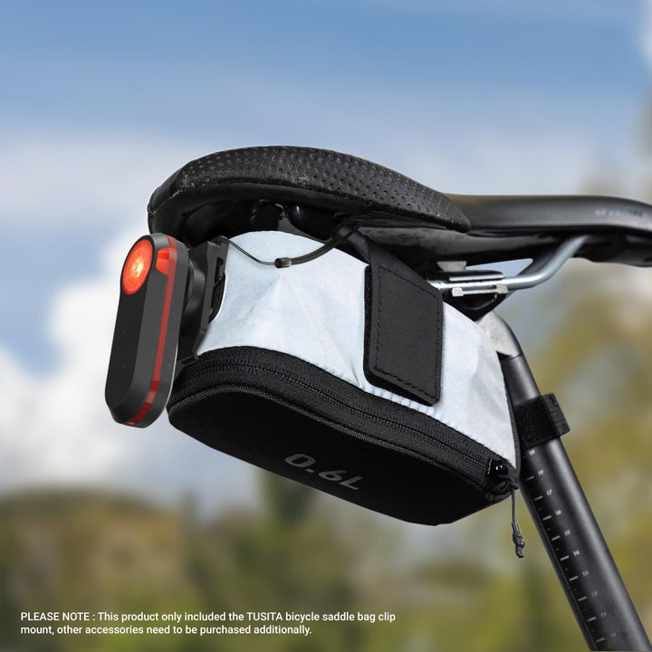 TUSITA Radsport Satteltaschenhalterung (Kleiner Schlitz) Kompatibel mit Garmin Varia RTL515, RTL510,