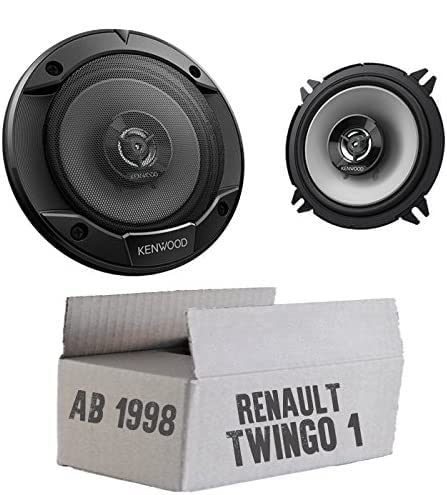 Lautsprecher Boxen Kenwood KFC-S1366-13cm 2-Wege Koax Auto Einbauzubehör - Einbauset für Renault Twi