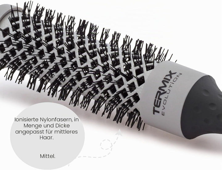 Termix Evolution Basic. Professionelle, thermische Rundhaarbürste mit ionisierter Hochleistungsfaser