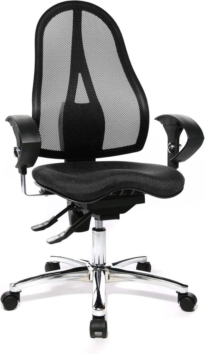 Topstar ST19UG22 Sitness 15, ergonomischer Bürostuhl, Schreibtischstuhl, inkl. höhenverstellbare Arm