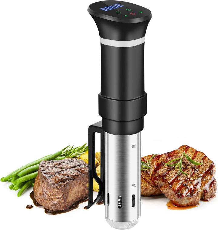 Sous Vide Garer Sous Vide Stick aus Edelstahl, Slow Cooker mit LED Touch-Display, 1000W Sous-vide Ga