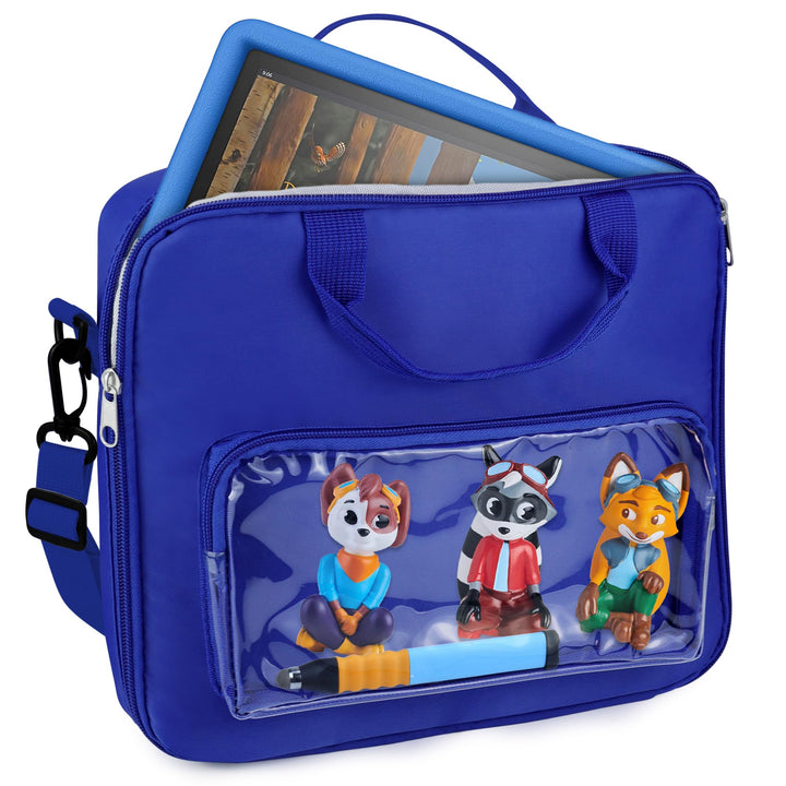 Tablet Tasche für Edurino Figur und Stift, Kompatibel mit 8 bis 10 Zoll Kinder Tablet, Tasche für Ti