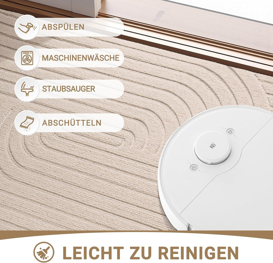 Fussmatte 60x90cm, rutschfeste Maschinenwaschbare Schmutzfangmatte, Teppich Wohnzimmer Innen und Aus